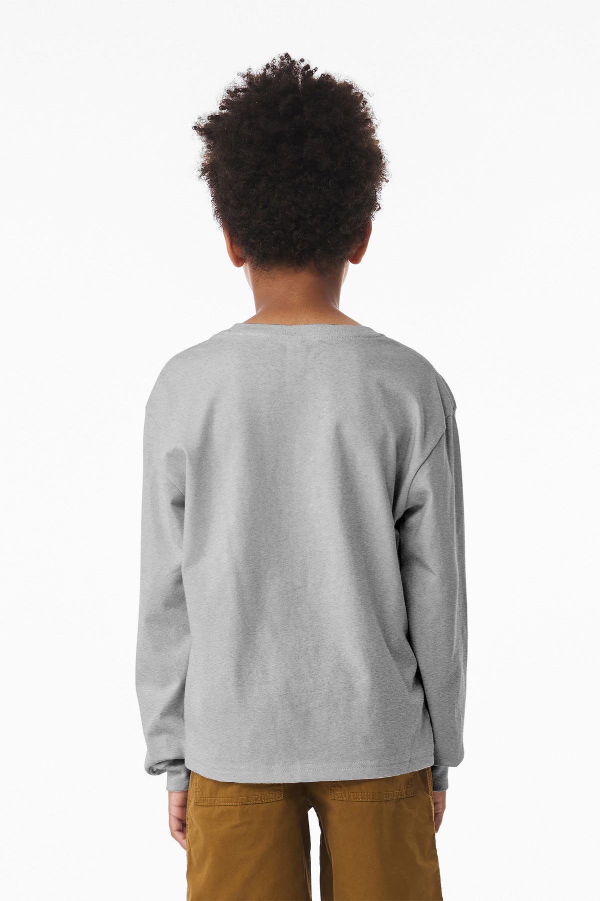 Bella+Canvas Youth 6-Ounce Heavyweight Long Sleeve Tee BC3511Y Athletic Heather