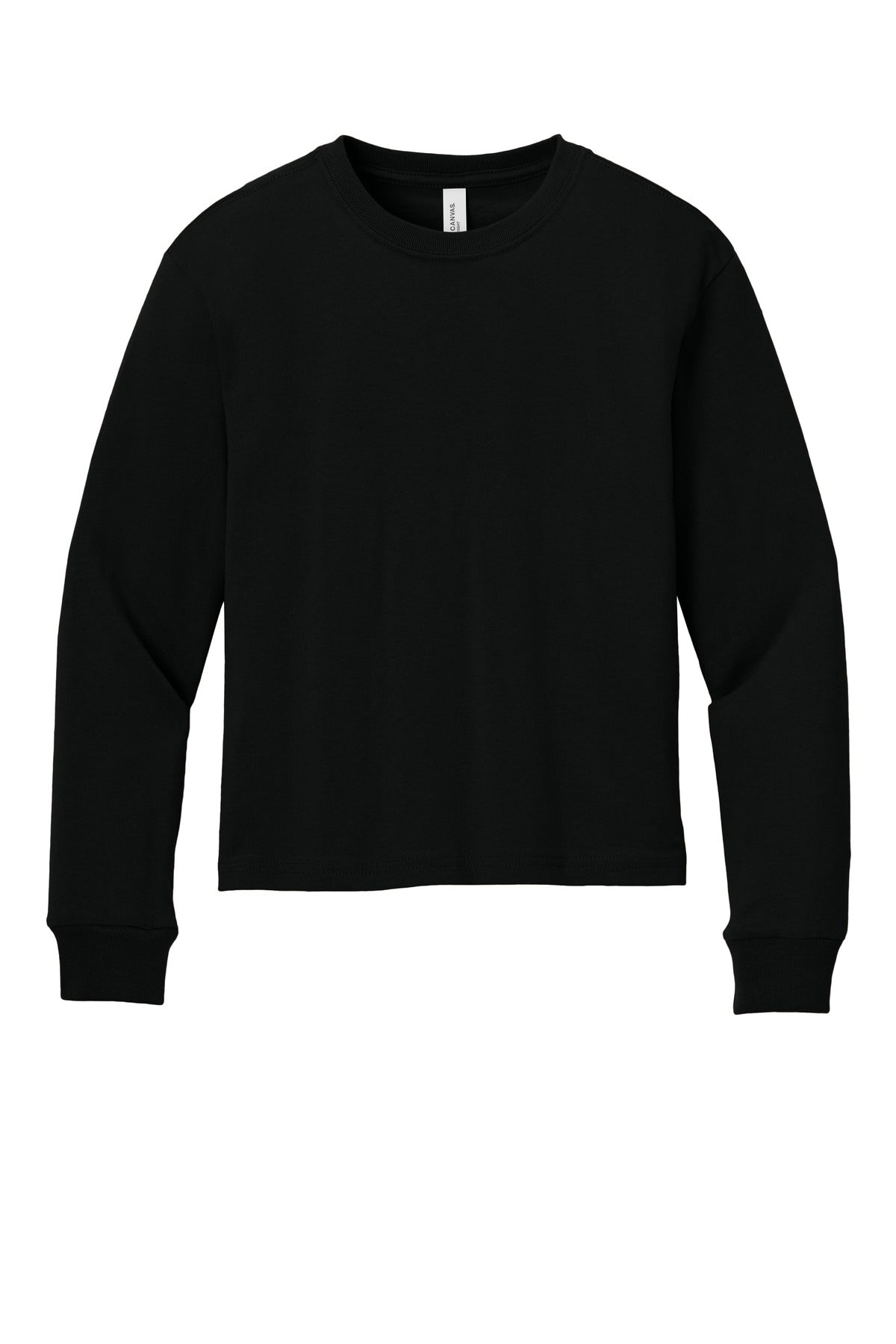 Bella+Canvas Youth 6-Ounce Heavyweight Long Sleeve Tee BC3511Y Black