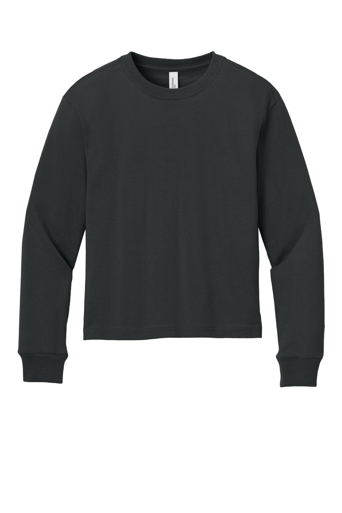 Bella+Canvas Youth 6-Ounce Heavyweight Long Sleeve Tee BC3511Y Dark Grey