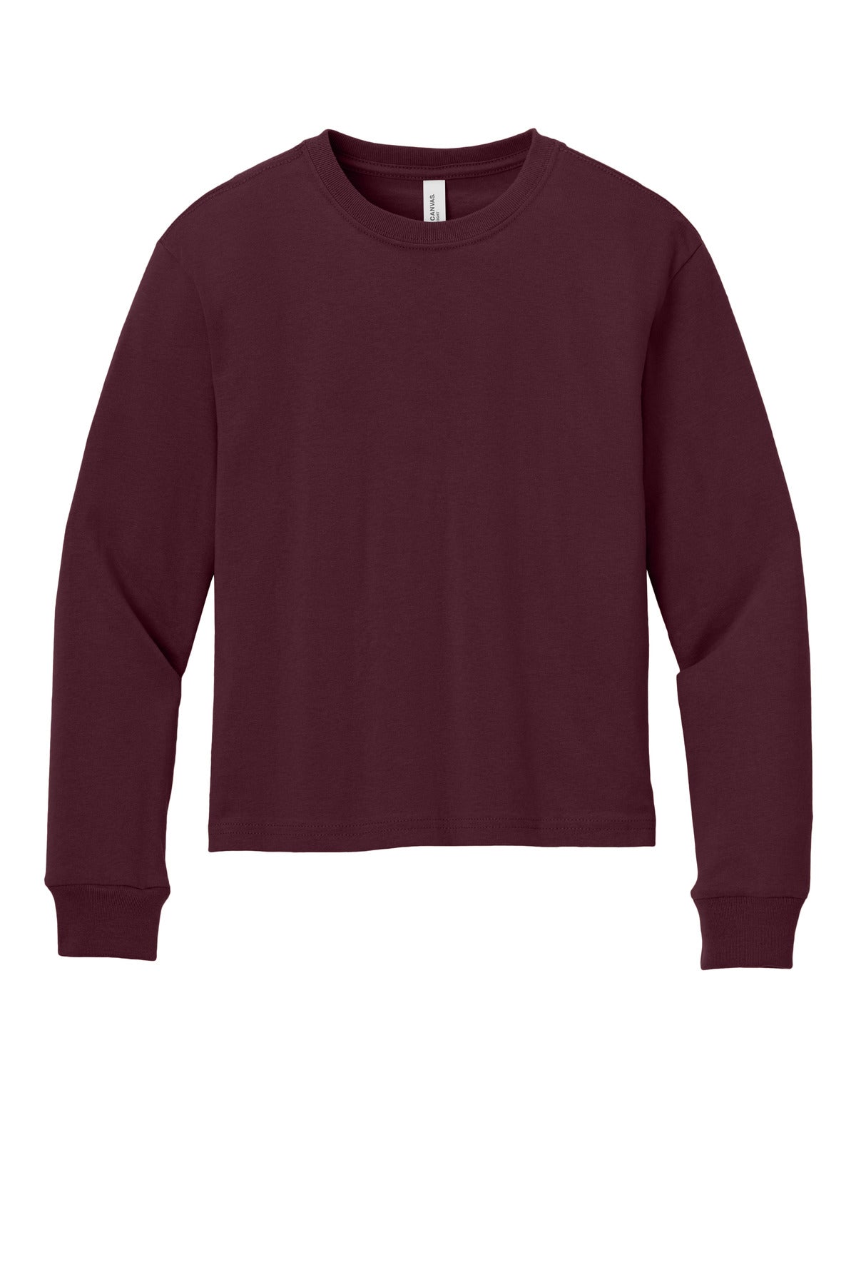 Bella+Canvas Youth 6-Ounce Heavyweight Long Sleeve Tee BC3511Y Maroon