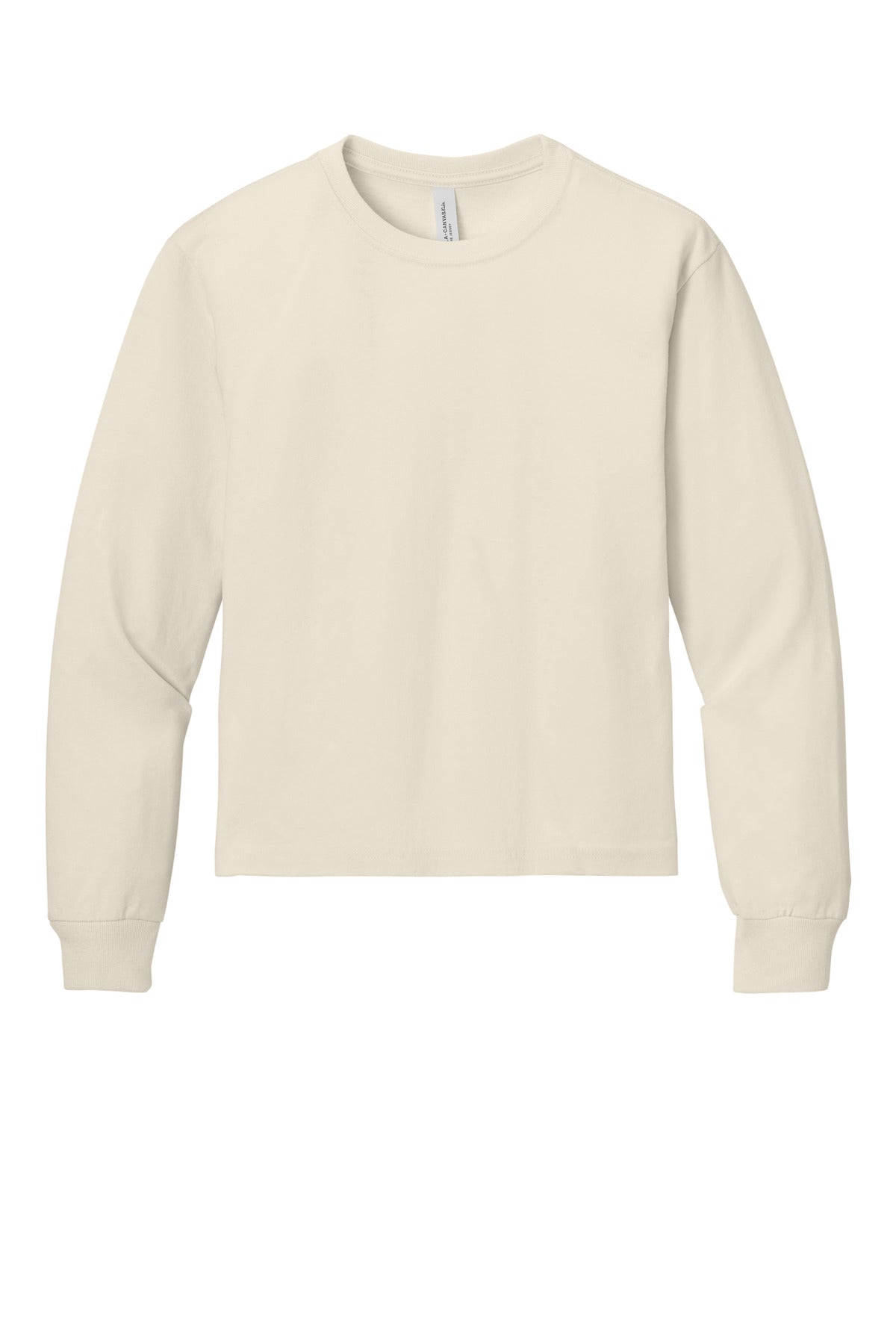 Bella+Canvas Youth 6-Ounce Heavyweight Long Sleeve Tee BC3511Y Natural