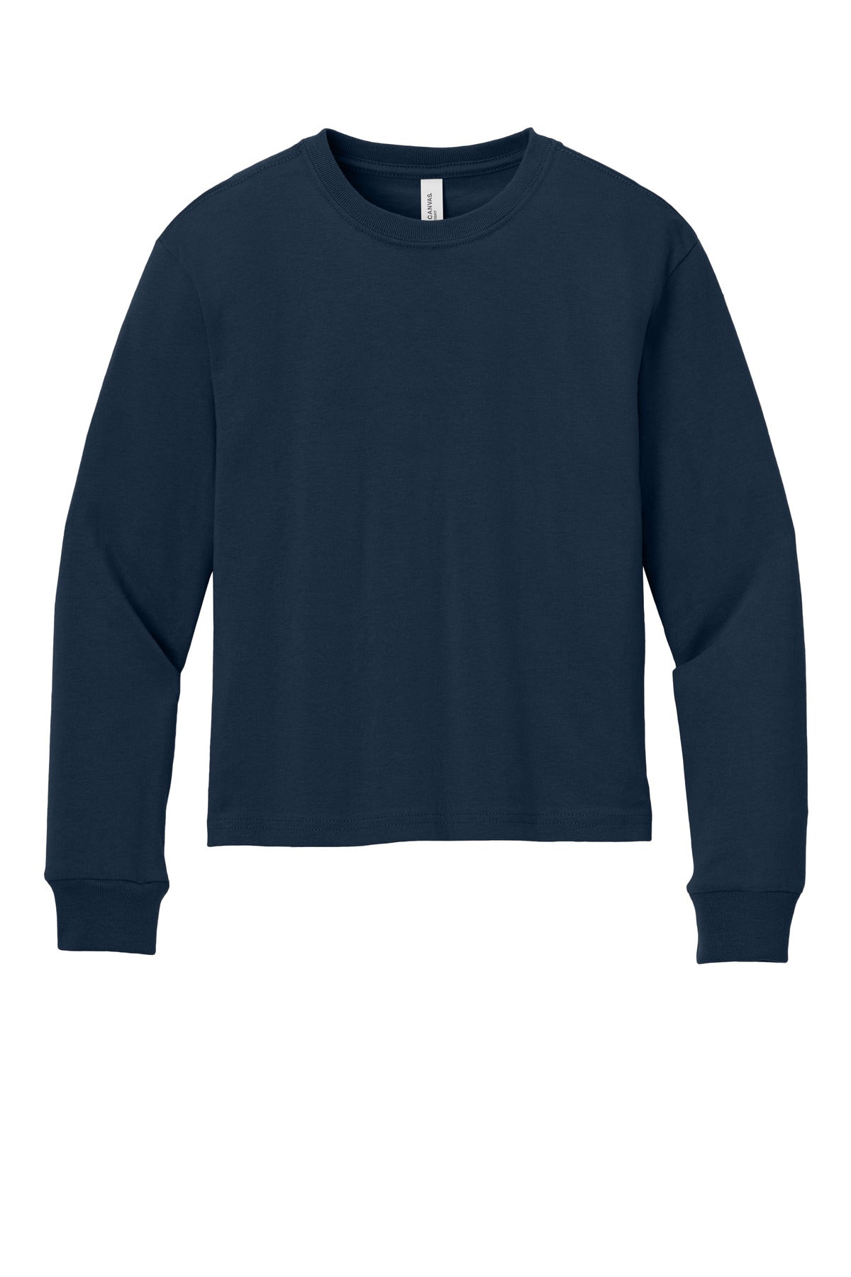 Bella+Canvas Youth 6-Ounce Heavyweight Long Sleeve Tee BC3511Y Navy