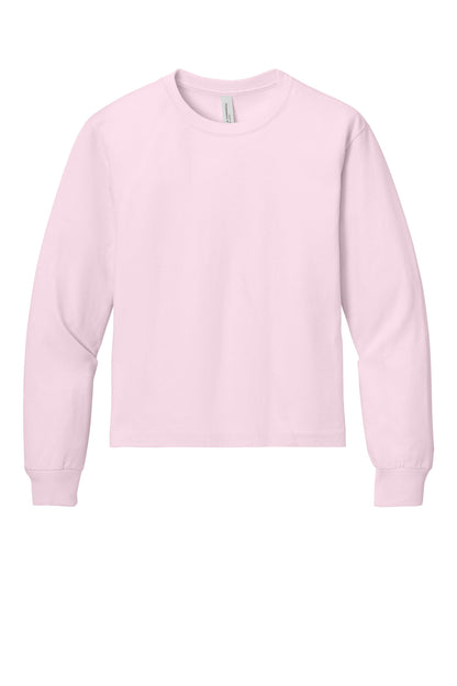 Bella+Canvas Youth 6-Ounce Heavyweight Long Sleeve Tee BC3511Y Soft Pink