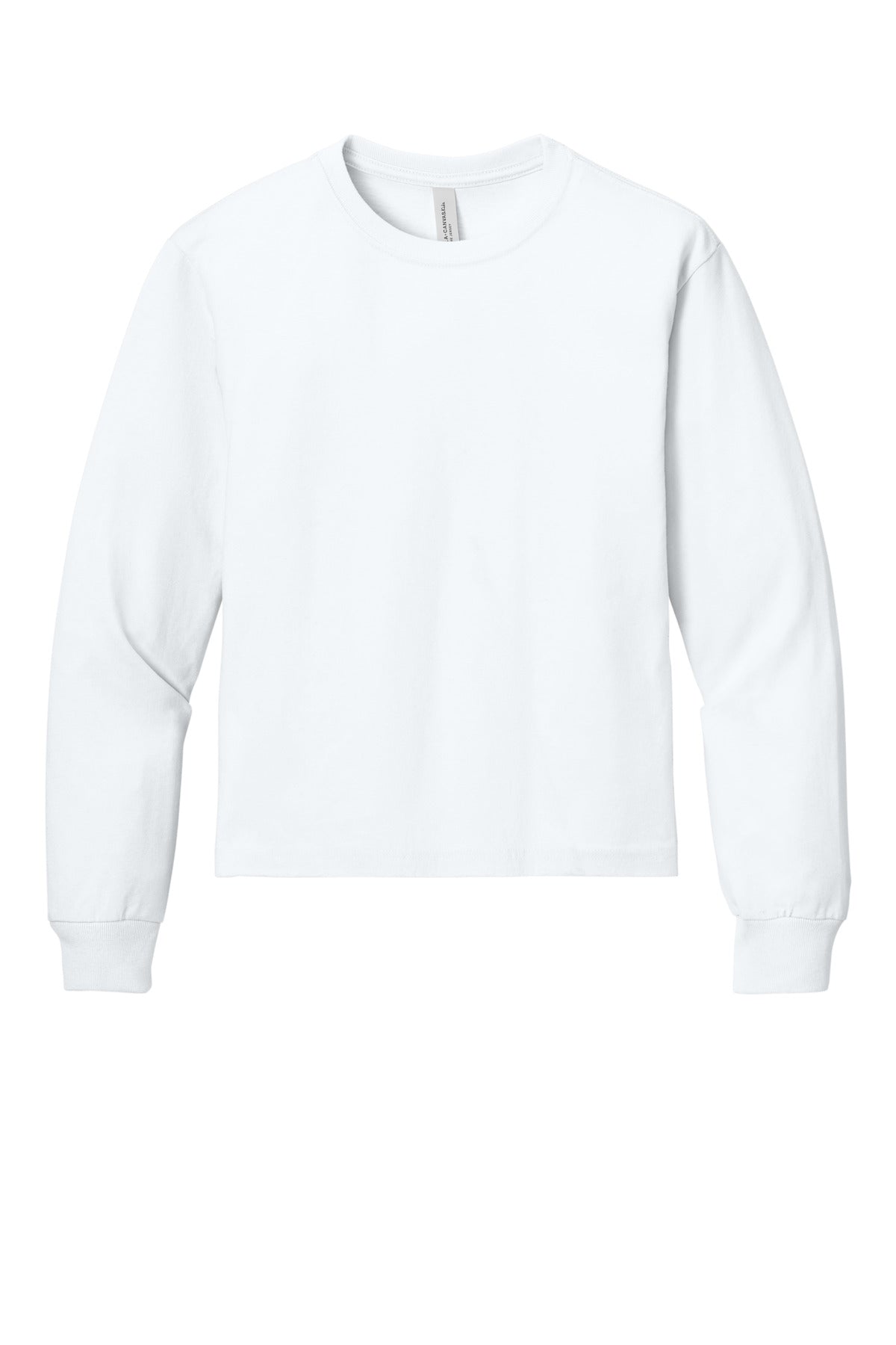Bella+Canvas Youth 6-Ounce Heavyweight Long Sleeve Tee BC3511Y White