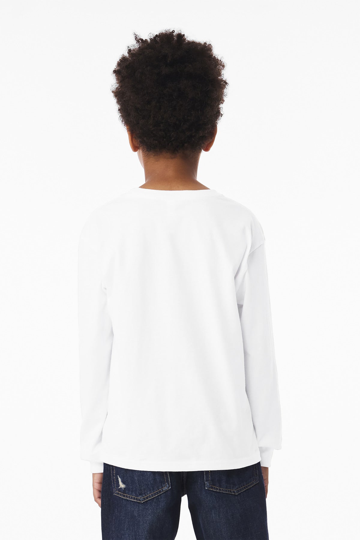 Bella+Canvas Youth 6-Ounce Heavyweight Long Sleeve Tee BC3511Y White