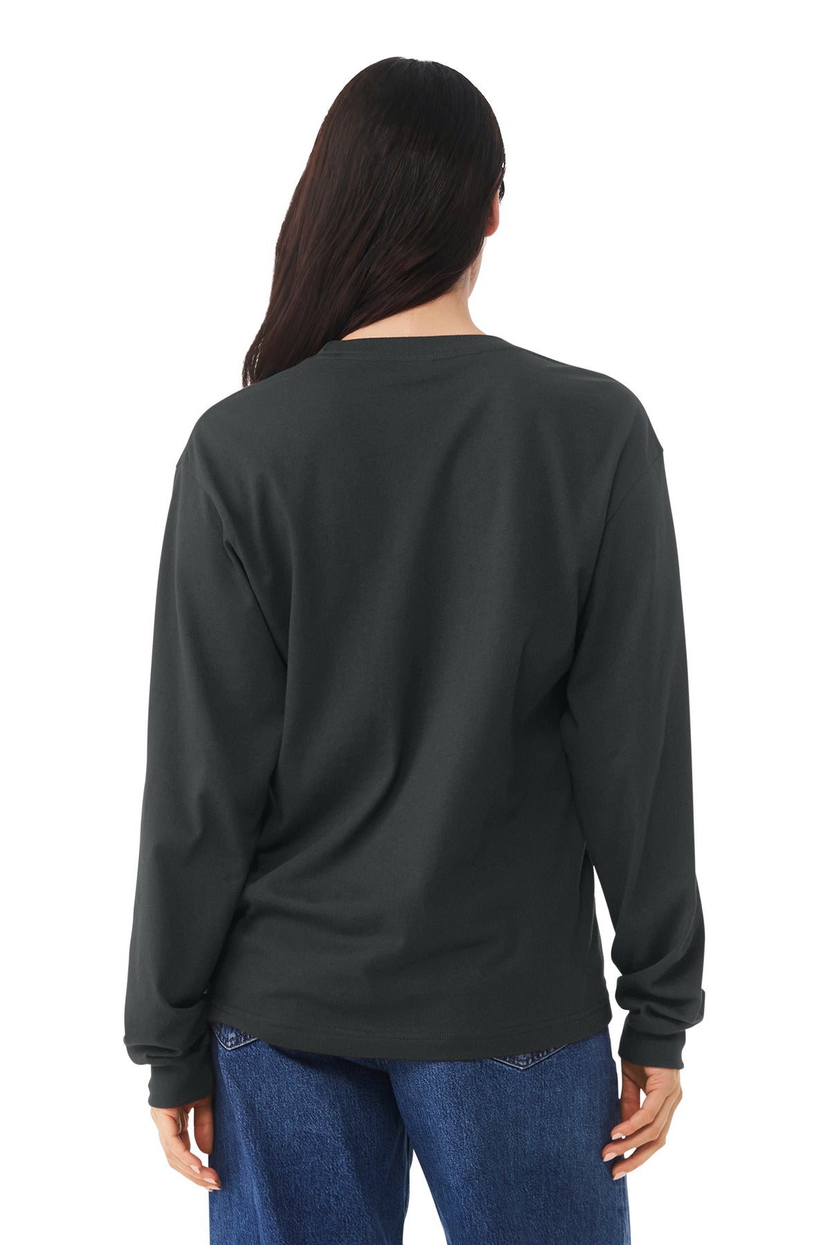 Bella+Canvas Unisex 6-Ounce Heavyweight Long Sleeve Tee BC3511 Dark Grey