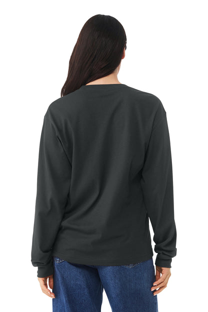 Bella+Canvas Unisex 6-Ounce Heavyweight Long Sleeve Tee BC3511 Dark Grey