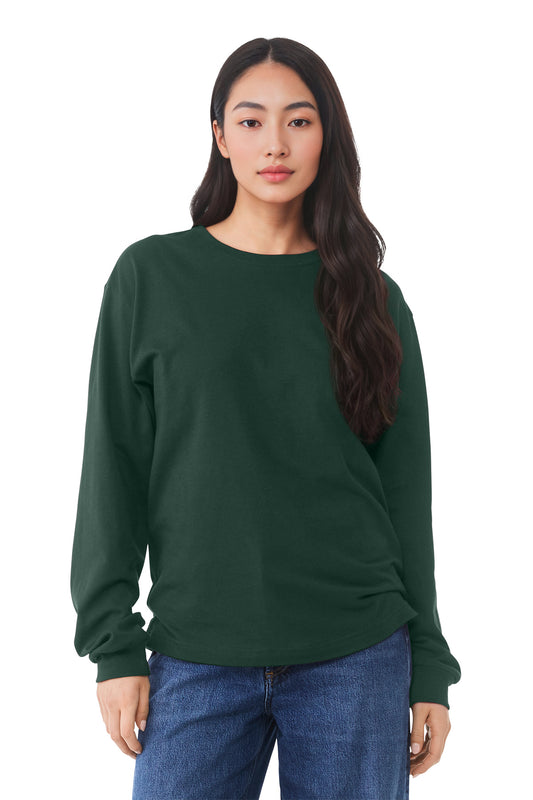 Bella+Canvas Unisex 6-Ounce Heavyweight Long Sleeve Tee BC3511 Forest