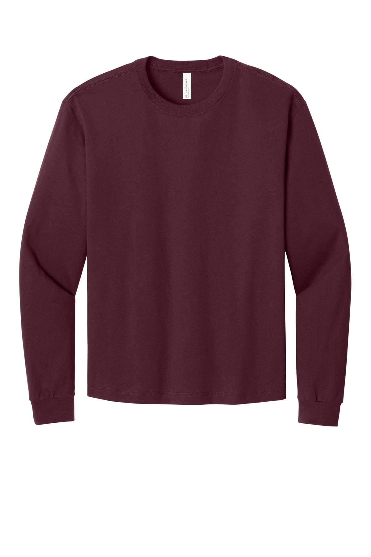 Bella+Canvas Unisex 6-Ounce Heavyweight Long Sleeve Tee BC3511 Maroon
