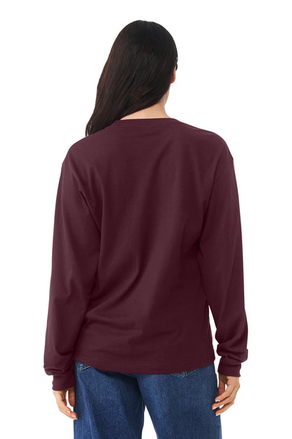 Bella+Canvas Unisex 6-Ounce Heavyweight Long Sleeve Tee BC3511 Maroon
