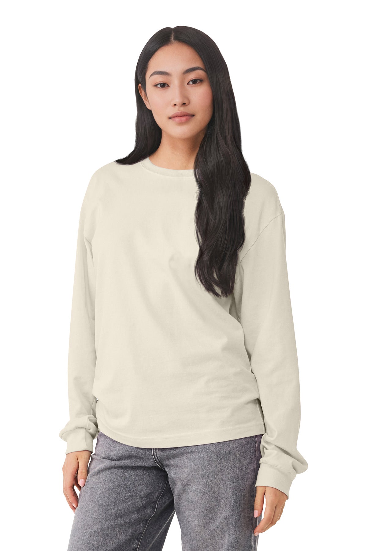 Bella+Canvas Unisex 6-Ounce Heavyweight Long Sleeve Tee BC3511 Natural