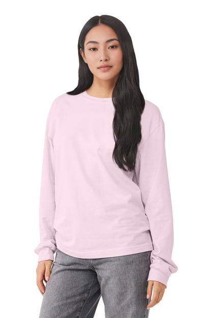 Bella+Canvas Unisex 6-Ounce Heavyweight Long Sleeve Tee BC3511 Soft Pink