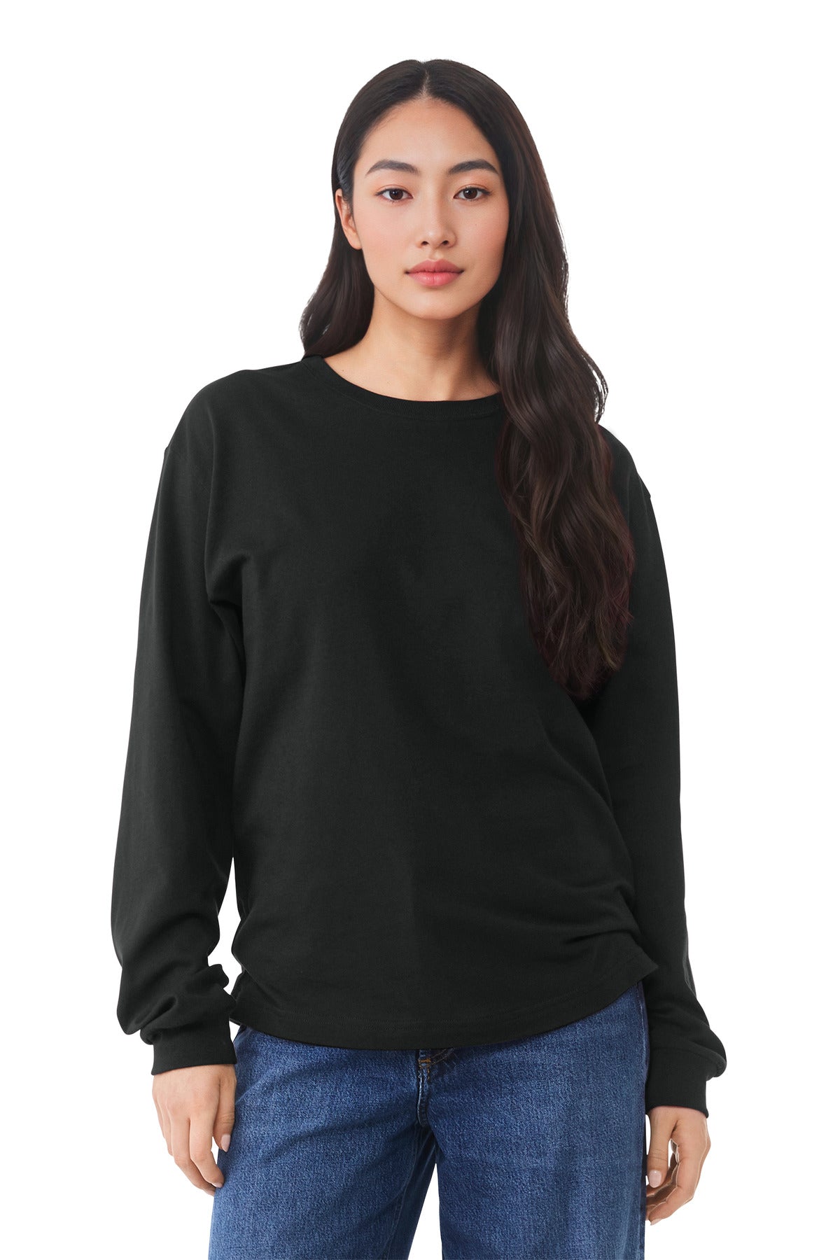 Bella+Canvas Unisex 6-Ounce Heavyweight Long Sleeve Tee BC3511 Vintage Black
