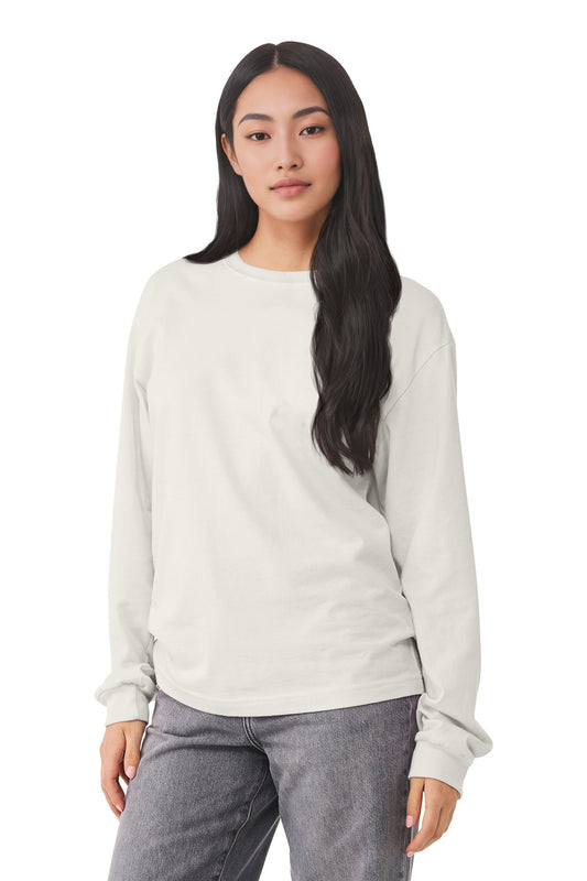 Bella+Canvas Unisex 6-Ounce Heavyweight Long Sleeve Tee BC3511 Vintage White