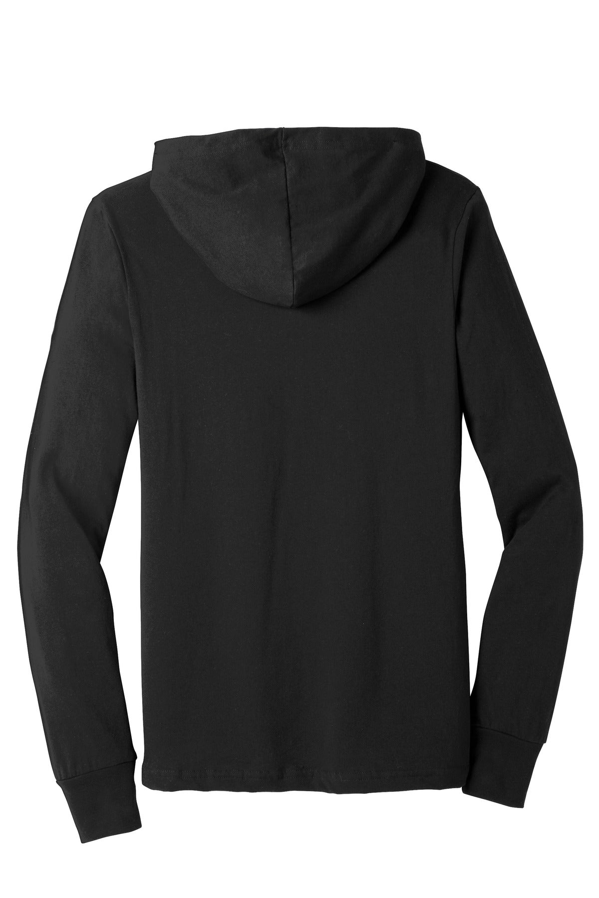 Bella+Canvas Unisex Jersey Long Sleeve Hoodie BC3512 Black