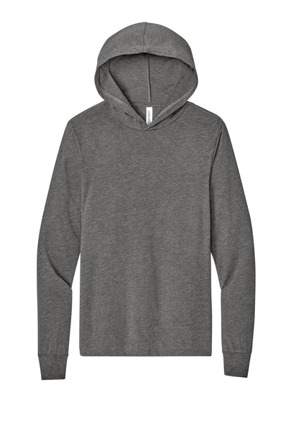 Bella+Canvas Unisex Jersey Long Sleeve Hoodie BC3512 Grey Triblend