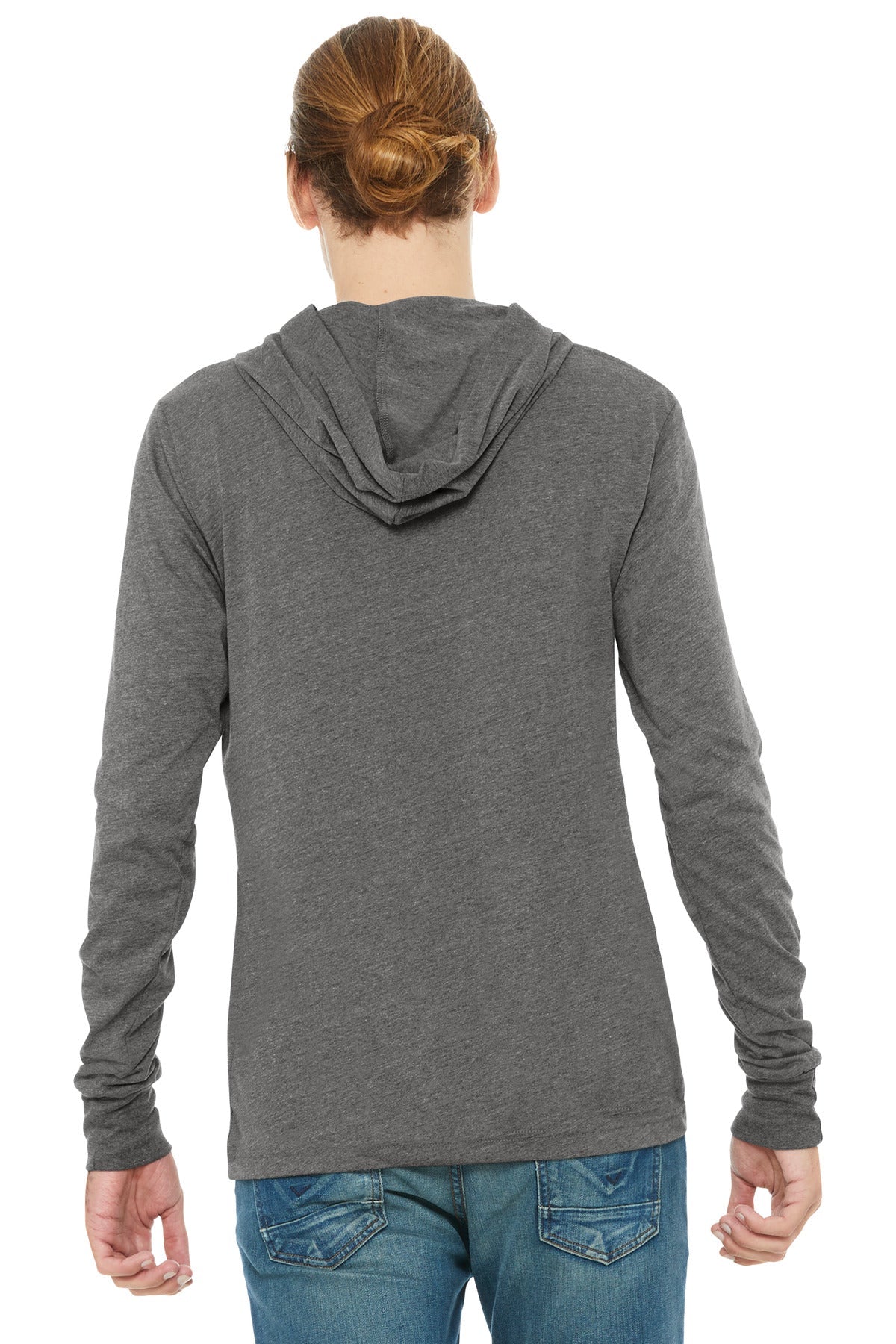 Bella+Canvas Unisex Jersey Long Sleeve Hoodie BC3512 image 2