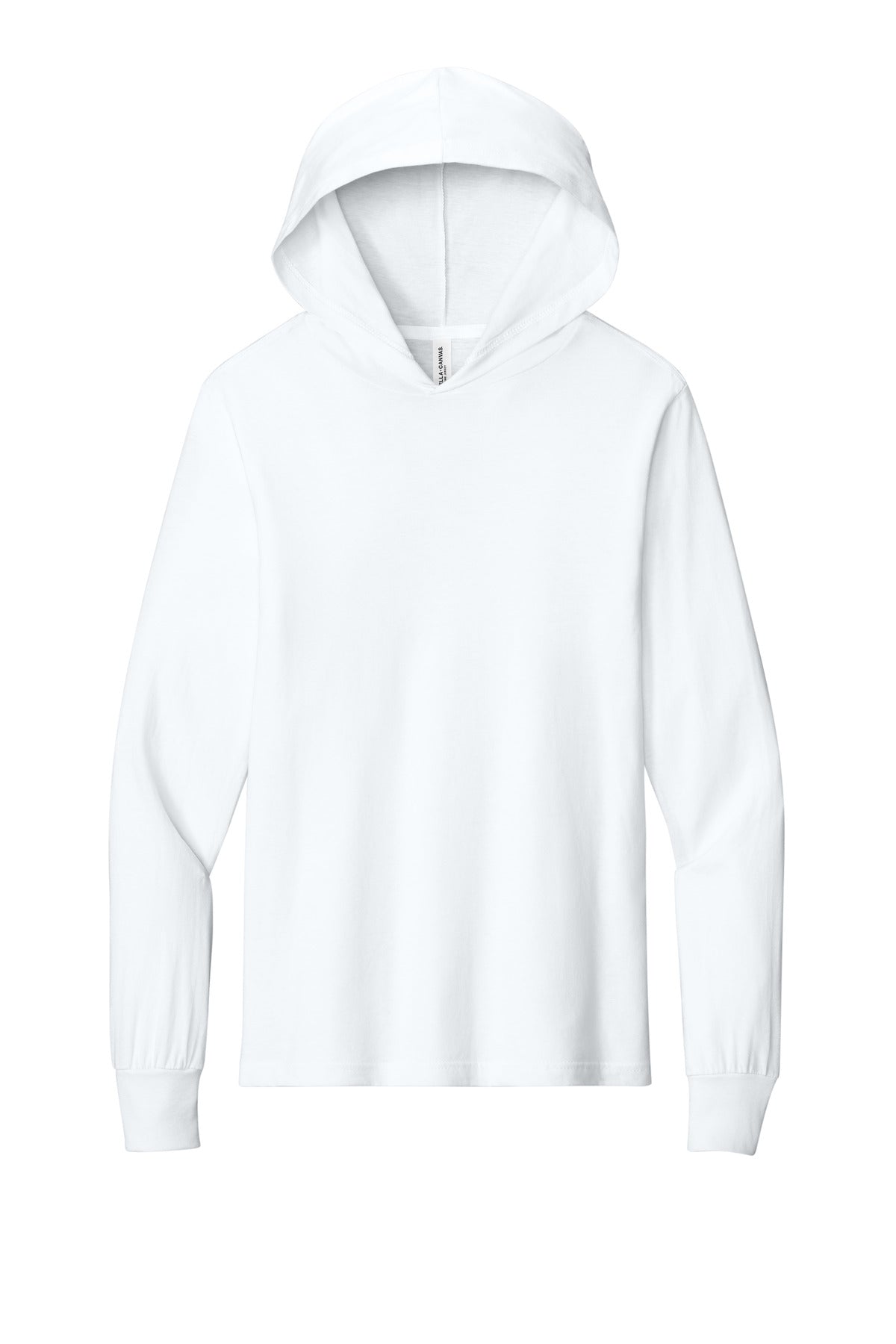 Bella+Canvas Unisex Jersey Long Sleeve Hoodie BC3512 White