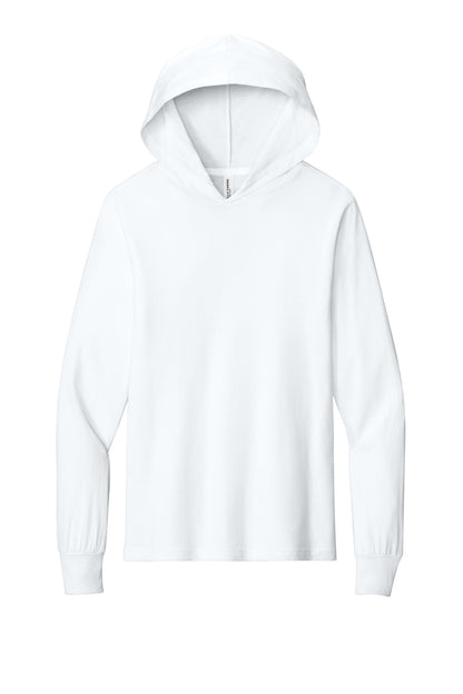 Bella+Canvas Unisex Jersey Long Sleeve Hoodie BC3512 White