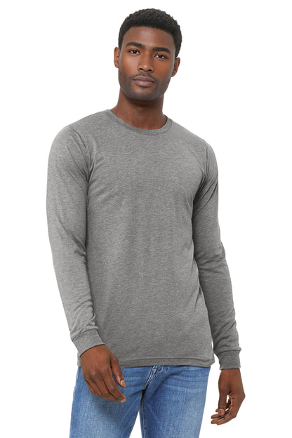 Bella+Canvas Unisex Triblend Long Sleeve Tee BC3513 Athletic Grey Triblend