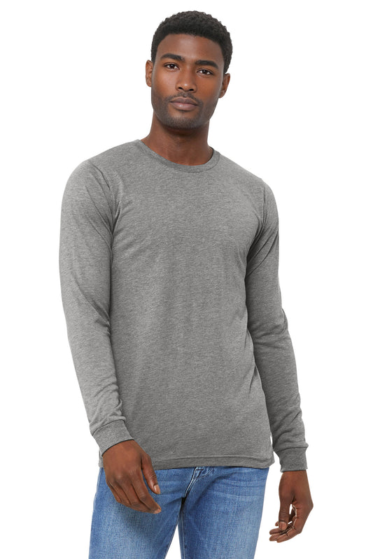 Bella+Canvas Unisex Triblend Long Sleeve Tee BC3513 Athletic Grey Triblend