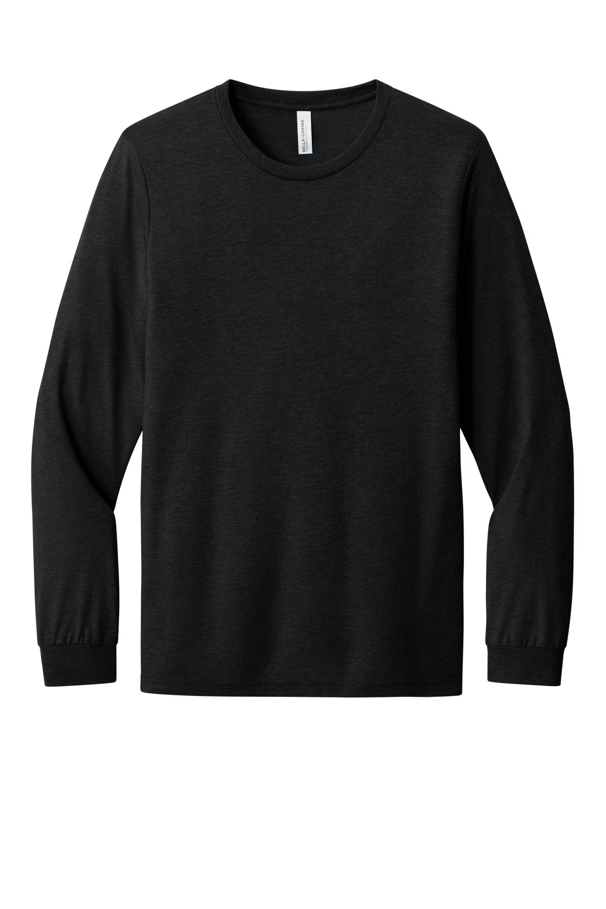 Bella+Canvas Unisex Triblend Long Sleeve Tee BC3513 Black Heather Triblend