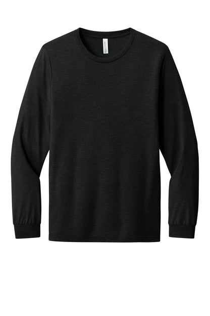 Bella+Canvas Unisex Triblend Long Sleeve Tee BC3513 Black Heather Triblend