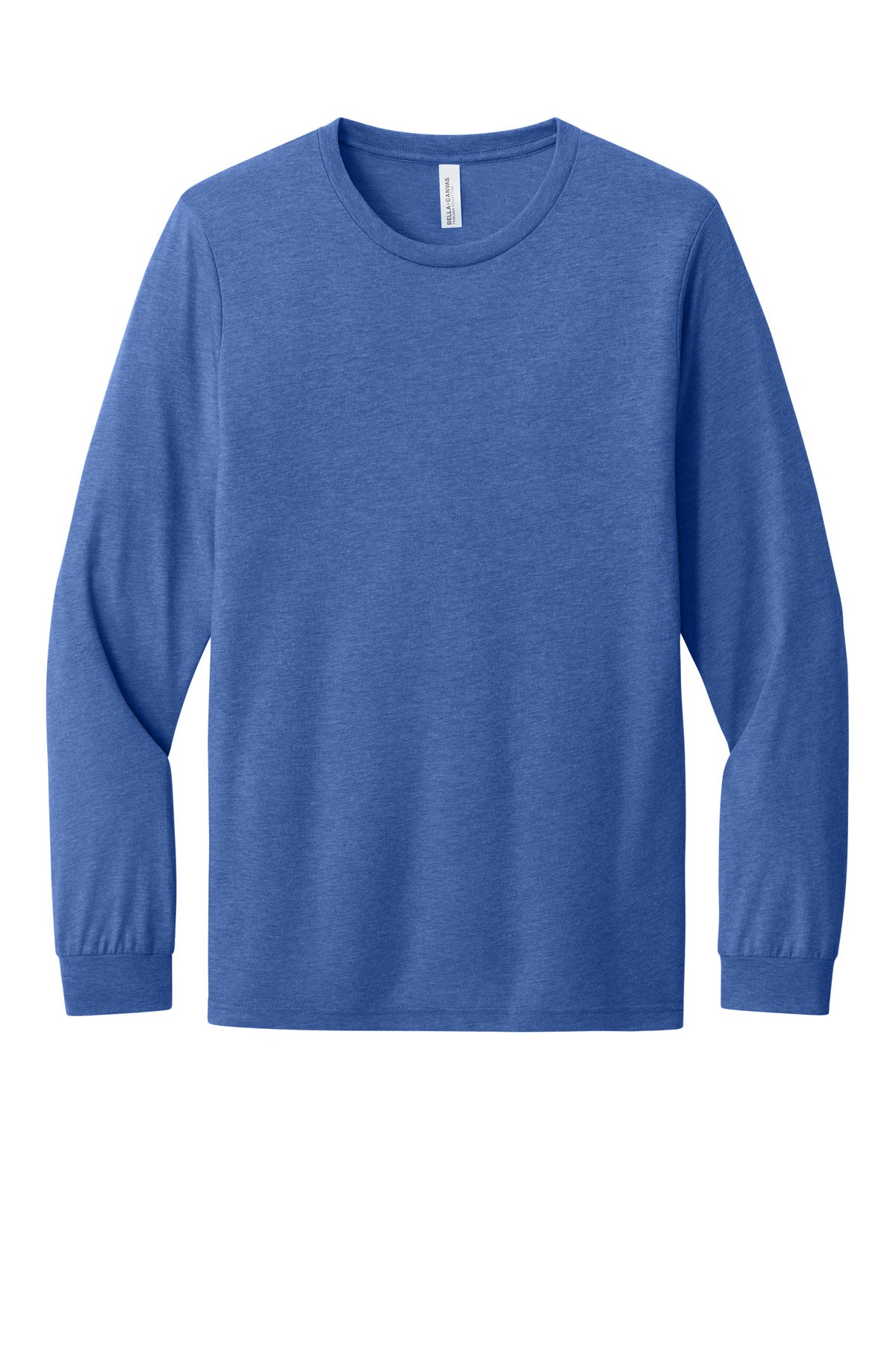 Bella+Canvas Unisex Triblend Long Sleeve Tee BC3513 Blue Triblend
