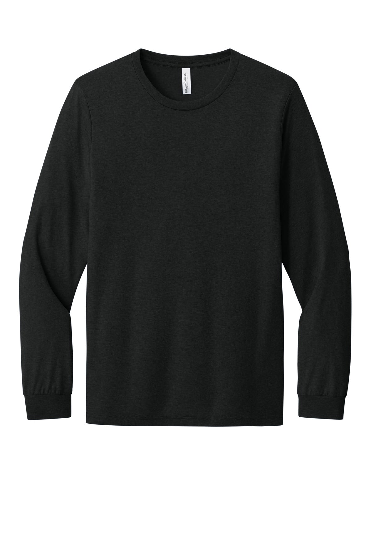 Bella+Canvas Unisex Triblend Long Sleeve Tee BC3513 Charcoal-Black Triblend