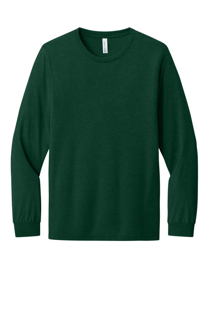 Bella+Canvas Unisex Triblend Long Sleeve Tee BC3513 Emerald Triblend