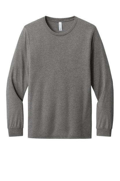 Bella+Canvas Unisex Triblend Long Sleeve Tee BC3513 Grey Triblend