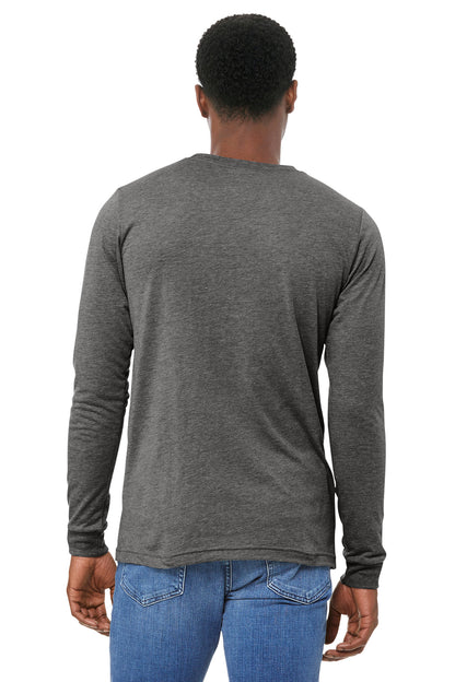 Bella+Canvas Unisex Triblend Long Sleeve Tee BC3513 Grey Triblend