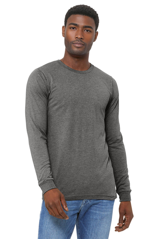 Bella+Canvas Unisex Triblend Long Sleeve Tee BC3513 Grey Triblend