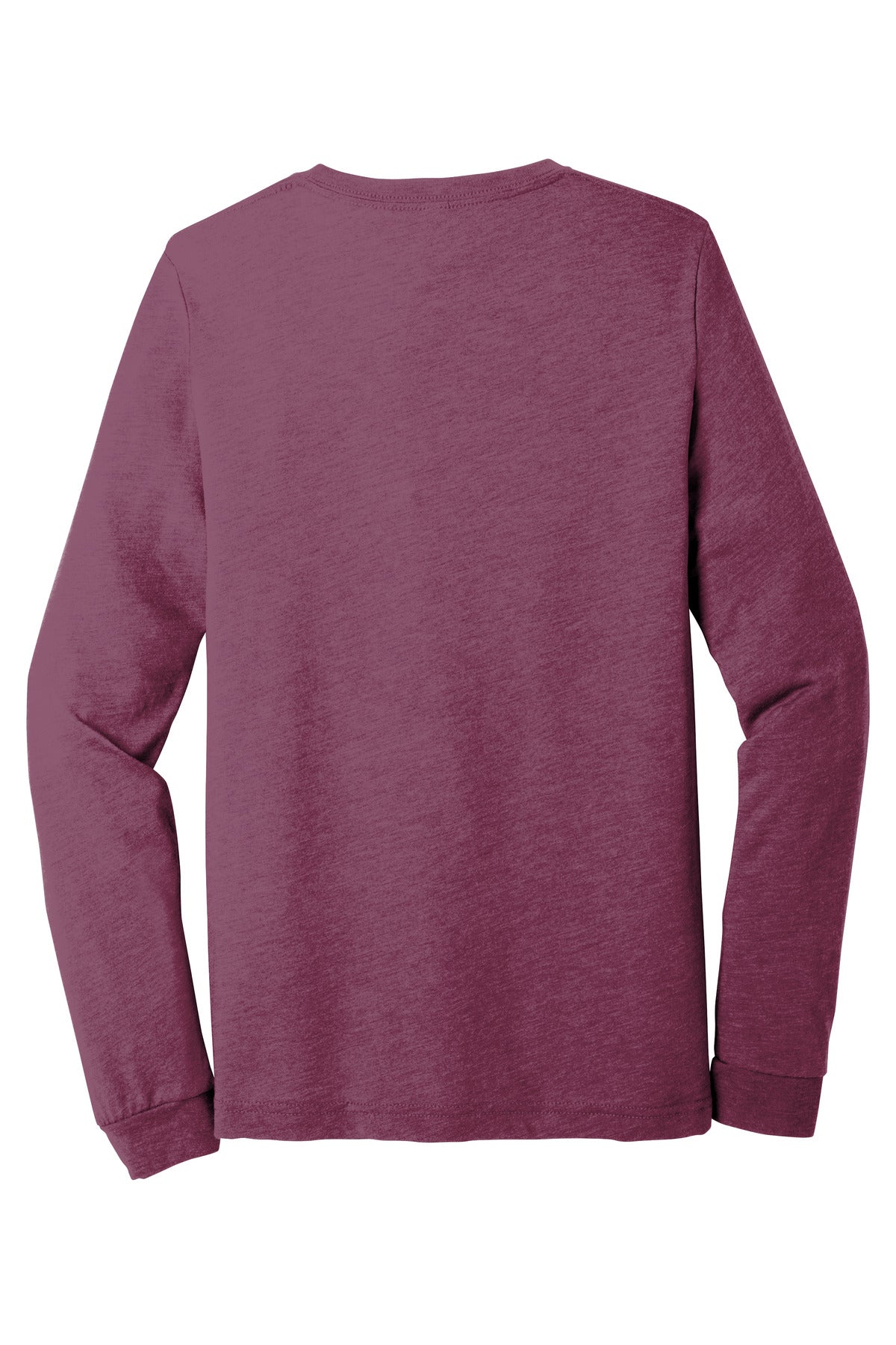 BELLA+CANVAS Unisex Triblend Long Sleeve Tee BC3513 Maroon Triblend
