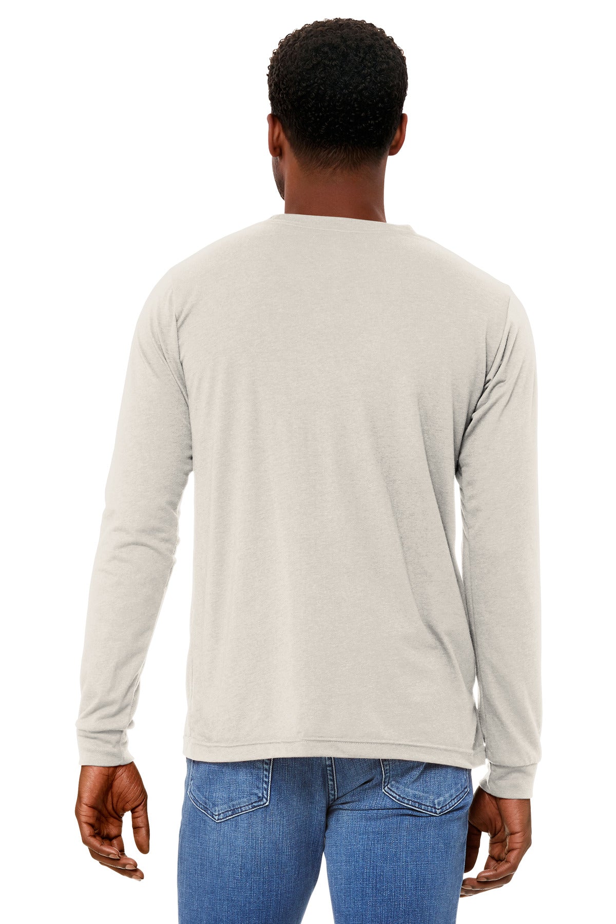 Bella+Canvas Unisex Triblend Long Sleeve Tee BC3513 Oatmeal Triblend
