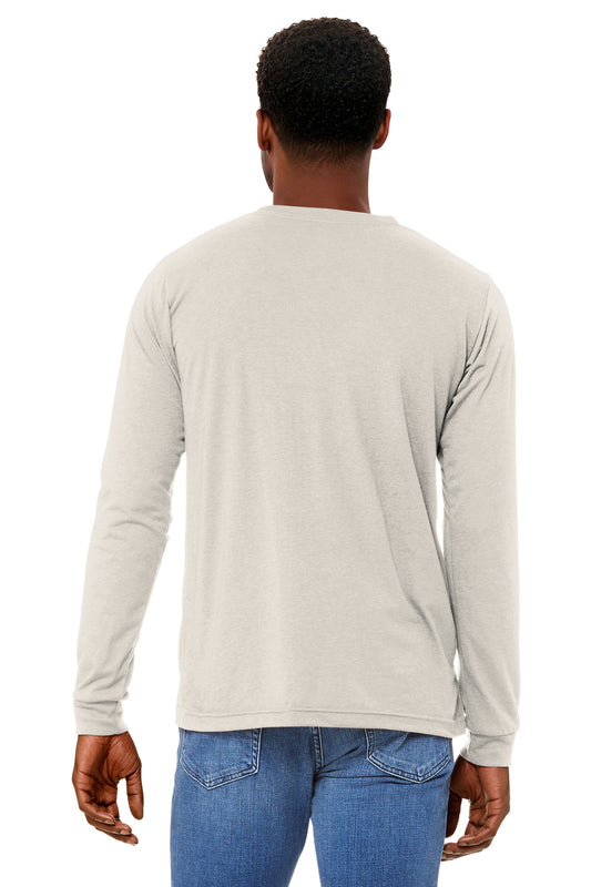 Bella+Canvas Unisex Triblend Long Sleeve Tee BC3513 Oatmeal Triblend