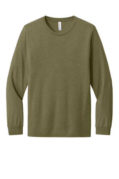 Bella+Canvas Unisex Triblend Long Sleeve Tee BC3513 Olive Triblend