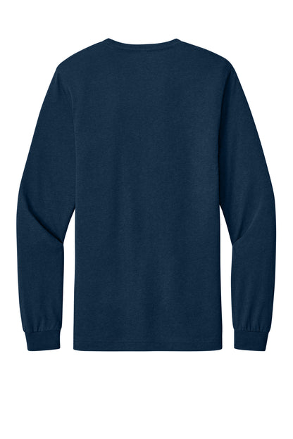 Bella+Canvas Unisex Triblend Long Sleeve Tee BC3513 Solid Navy Triblend