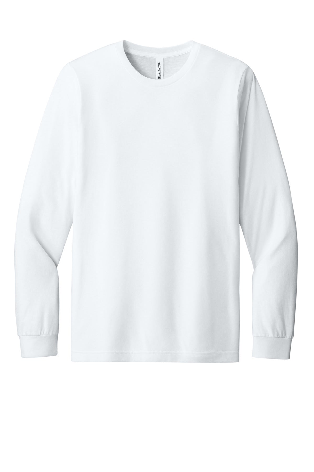 Bella+Canvas Unisex Triblend Long Sleeve Tee BC3513 Solid White Triblend