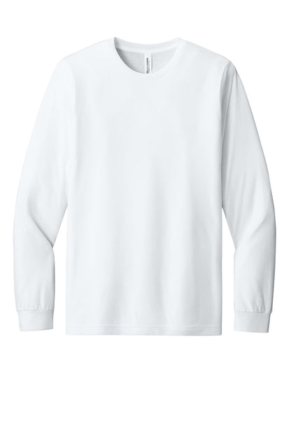 Bella+Canvas Unisex Triblend Long Sleeve Tee BC3513 Solid White Triblend