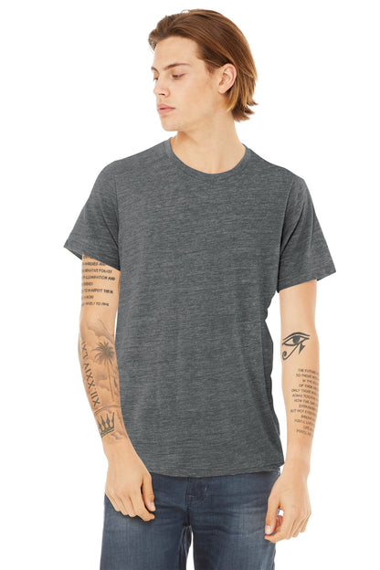 Bella+Canvas Unisex Poly-Cotton Short Sleeve Tee BC3650 Asphalt Slub