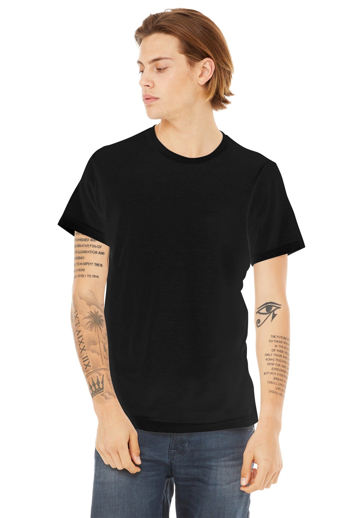 Bella+Canvas Unisex Poly-Cotton Short Sleeve Tee BC3650 Black