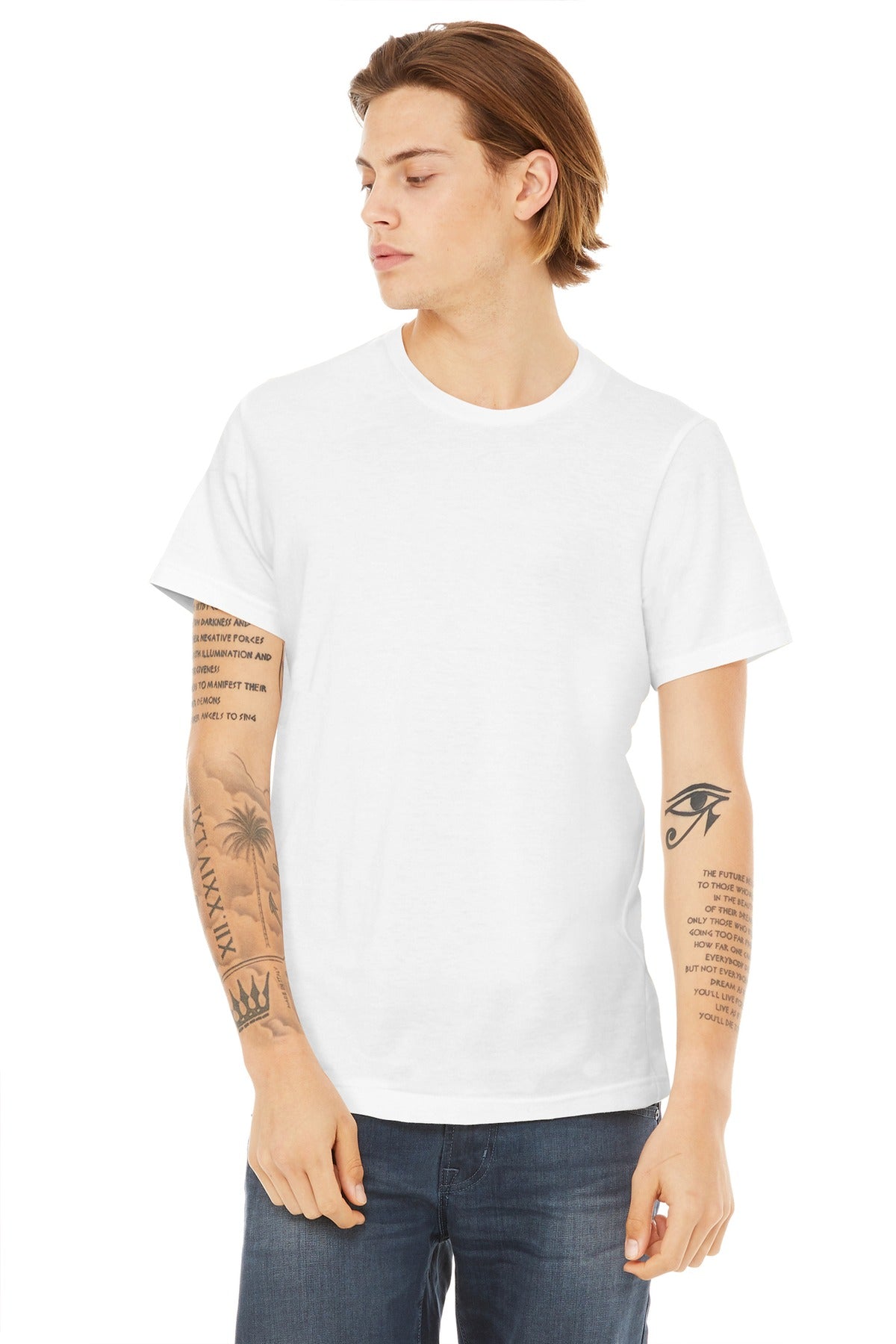 Bella+Canvas Unisex Poly-Cotton Short Sleeve Tee BC3650 White