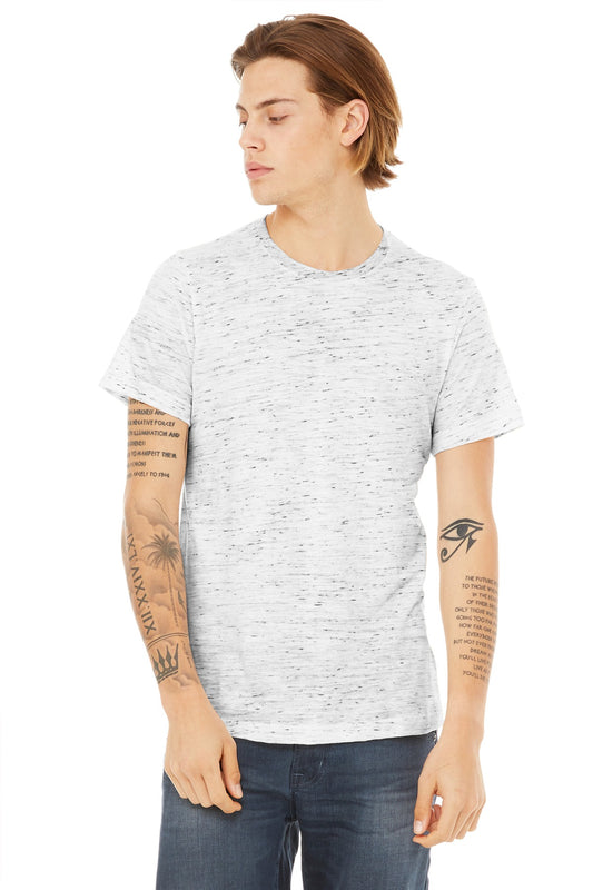 Bella+Canvas Unisex Poly-Cotton Short Sleeve Tee BC3650 White Marble