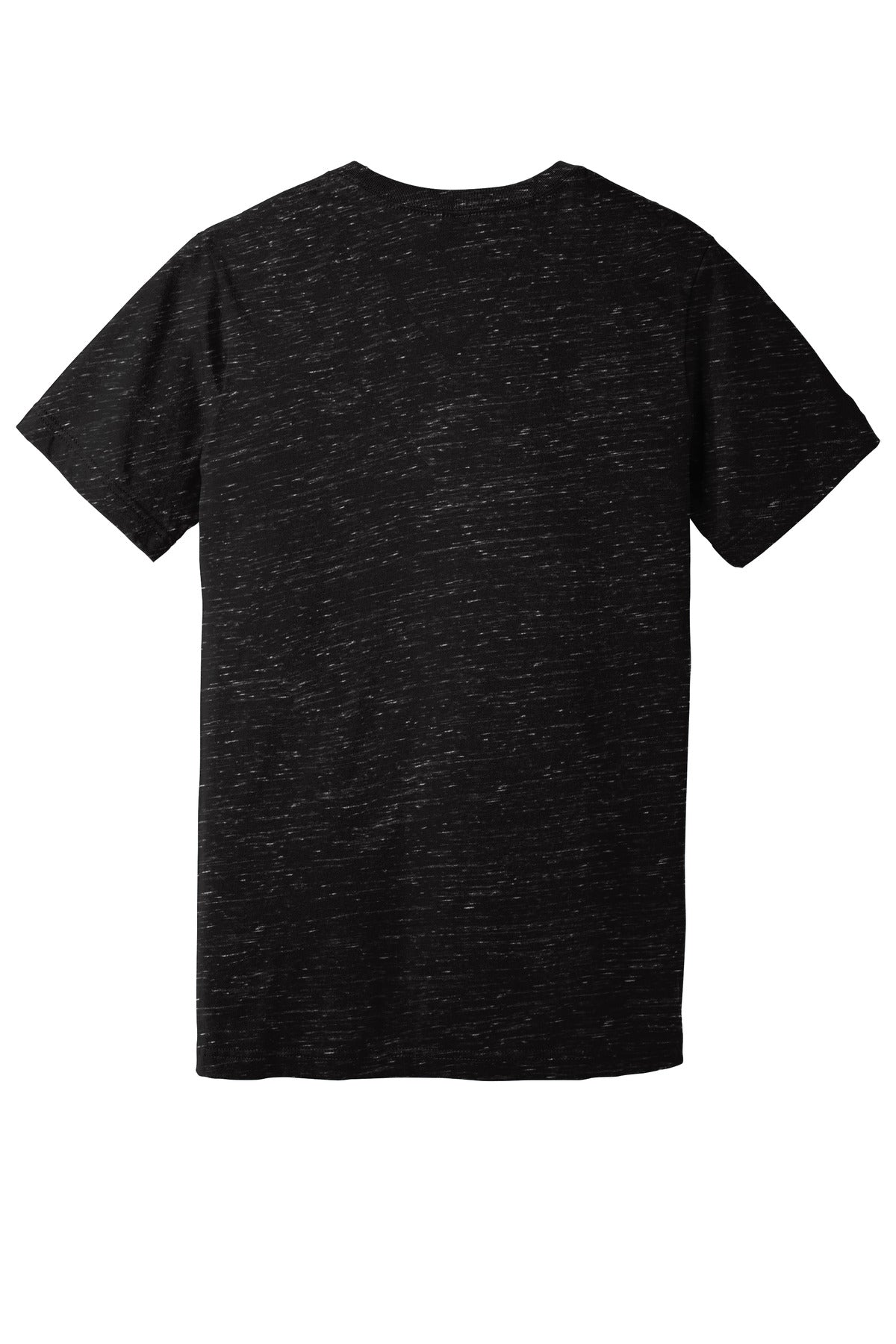 BELLA+CANVAS Unisex Textured Jersey V-Neck Tee BC3655 Black Marble