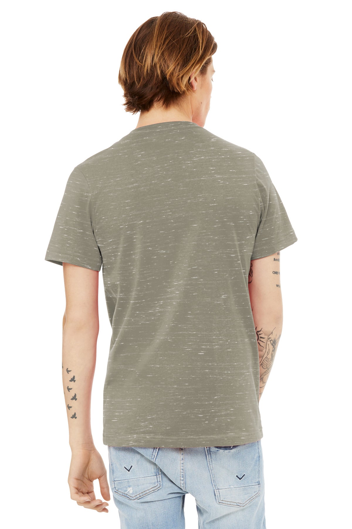 Bella+Canvas Unisex Textured Jersey V-Neck Tee BC3655 image 2