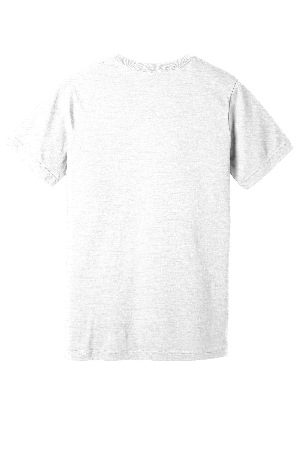 Bella+Canvas Unisex Textured Jersey V-Neck Tee BC3655 White Slub