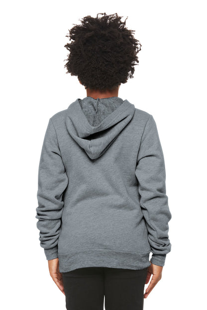 Bella+Canvas Youth Sponge Fleece Pullover Hoodie BC3719Y Athletic Heather