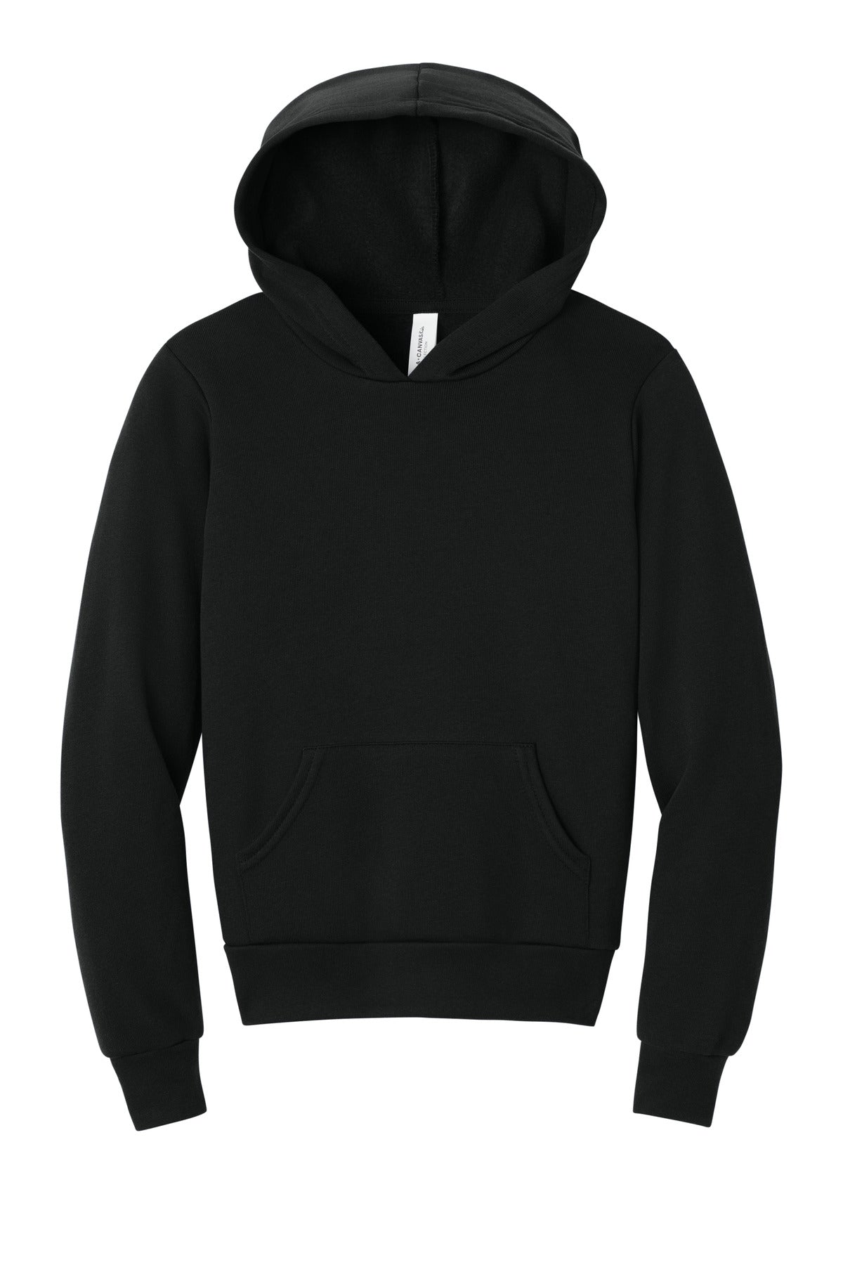 Bella+Canvas Youth Sponge Fleece Pullover Hoodie BC3719Y Black