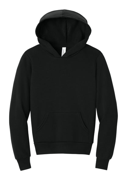Bella+Canvas Youth Sponge Fleece Pullover Hoodie BC3719Y Black